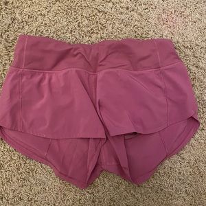 Pink lululemon shorts